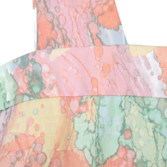 Patchington Tank Top Shirt Pink Blue Green Pastel Watercolors 16 - Picture 6 of 11